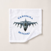 Fighter Jet Bad Handdoek (Wasdoekje)
