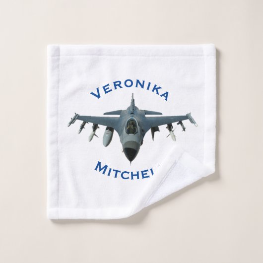 Fighter Jet Bad Handdoek (Wasdoekje)