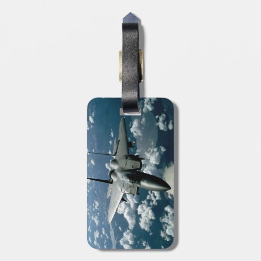 Fighter Jet Bagagelabel (Achterkant verticaal)