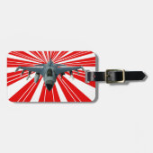 Fighter Jet Bagagelabel (Voorkant horizontaal)