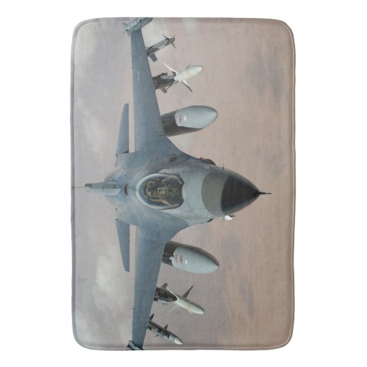 Fighter Jet Bath Mat (Voorkant Verticaal)