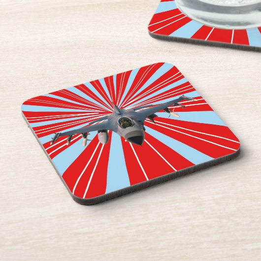 Fighter Jet Bier Onderzetter (Linkerzijde)