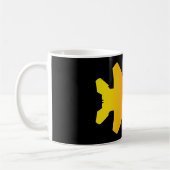 Fighter Jet Black Red/Yellow White Coffee Mok (Links)
