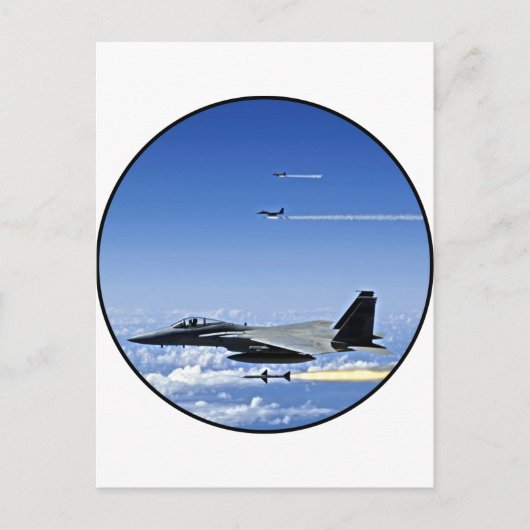 Fighter Jet Briefkaart (Voorkant)