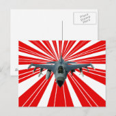 Fighter Jet Briefkaart (Voorkant / Achterkant)
