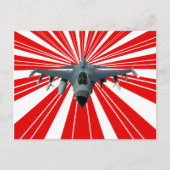 Fighter Jet Briefkaart (Voorkant)