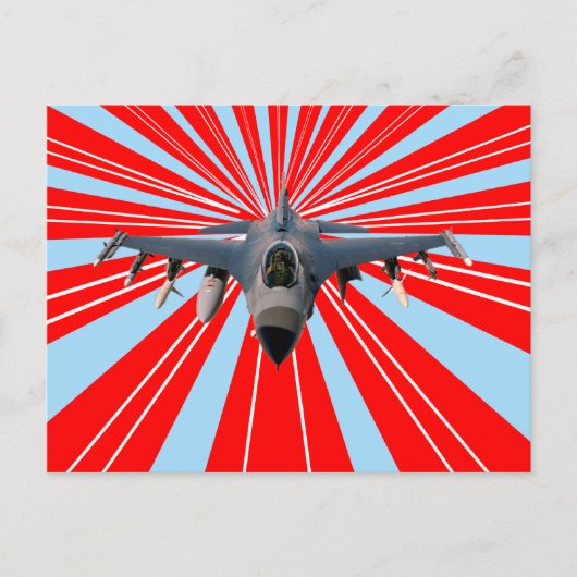Fighter Jet Briefkaart (Voorkant)
