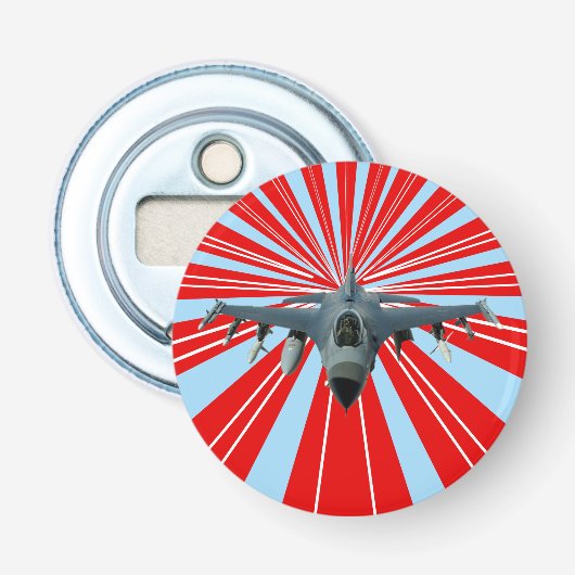Fighter Jet Button Flesopener (Voorkant)