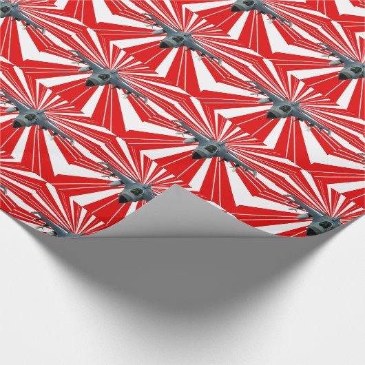 Fighter Jet Cadeaupapier (Hoek)