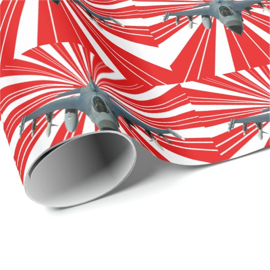 Fighter Jet Cadeaupapier (Rol Hoek)