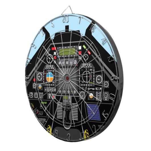 Fighter Jet Cockpit Dartbord (Voorkant Rechts)