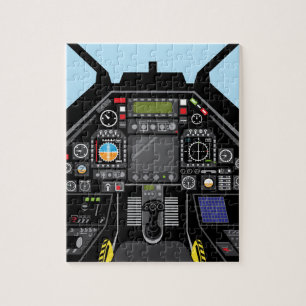 Fighter Jet Cockpit Legpuzzel