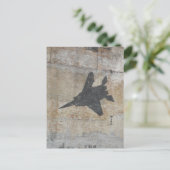 Fighter Jet design Briefkaart (Staand voorkant)