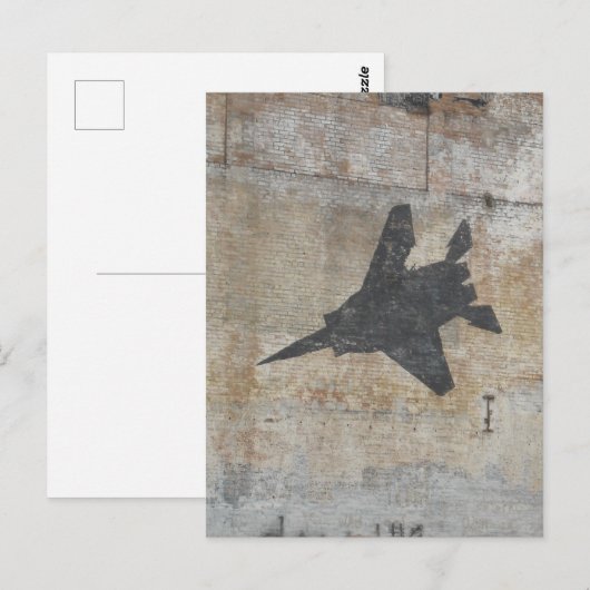 Fighter Jet design Briefkaart (Voorkant / Achterkant)