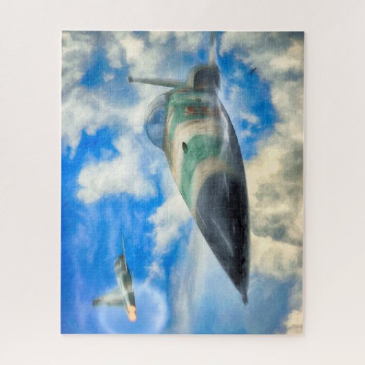 FIGHTER JET DIE SUPERSONIC F-5N Tiger II GAAT Legpuzzel (Verticaal)