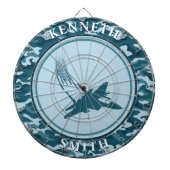 Fighter Jet en Camo Dart Board Dartbord (Voorkant)