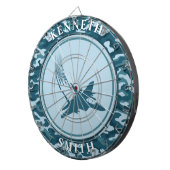 Fighter Jet en Camo Dart Board Dartbord (Voorkant Rechts)