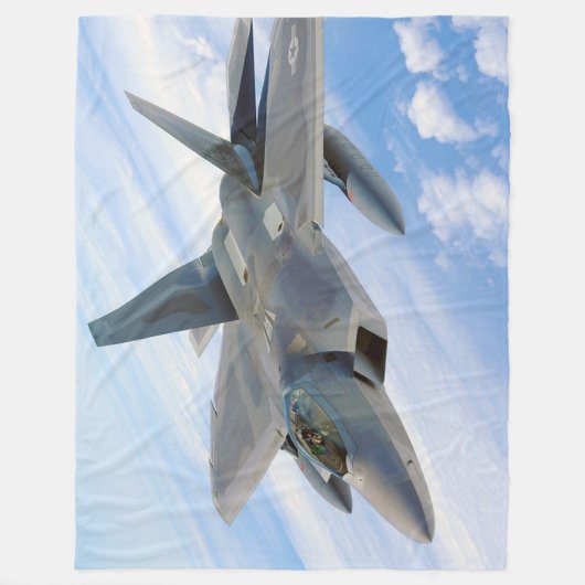 Fighter Jet Fleece Blanket (Voorkant)