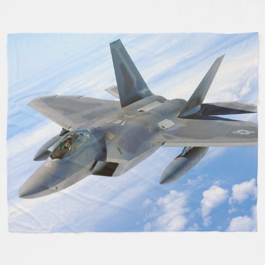 Fighter Jet Fleece Blanket Deken (Voorkant (Horizontaal))