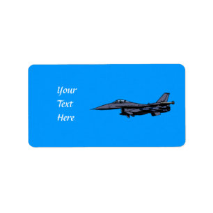 Fighter Jet Flying Etiket