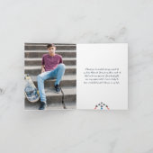 Fighter Jet | Fotobalk Mitzvah - Hartelijk dank Bedankkaart (Binnen)