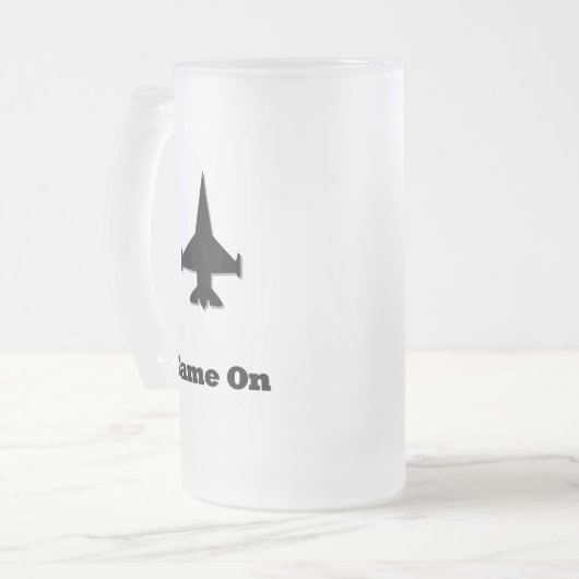 Fighter Jet Game aan Matglas Bierpul (Voorkant links)