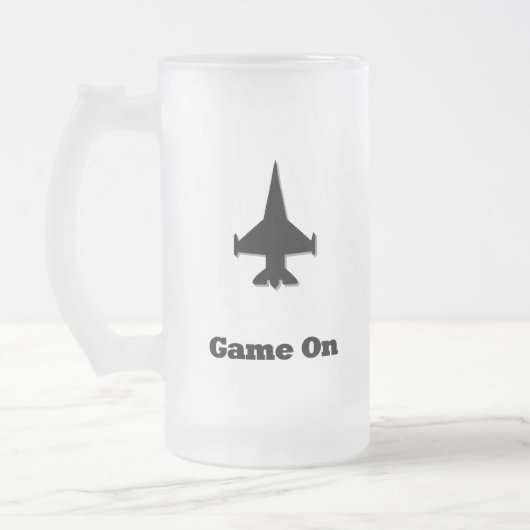 Fighter Jet Game aan Matglas Bierpul (Links)