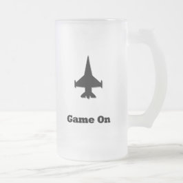 Fighter Jet Game aan Matglas Bierpul