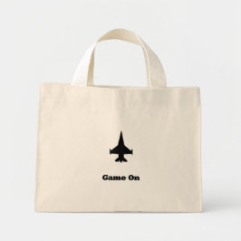 Fighter Jet Game aan Mini Tote Bag