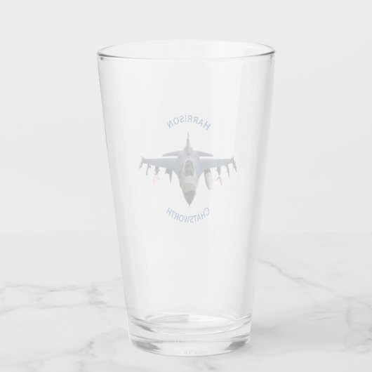 Fighter Jet Glas (Achterkant)
