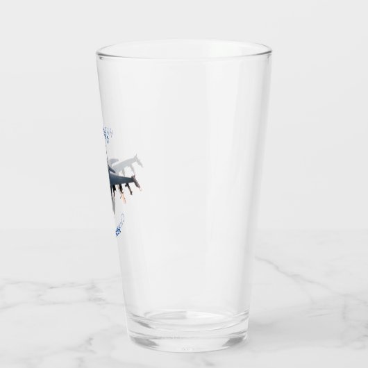 Fighter Jet Glas (Links)