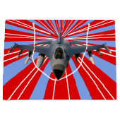 Fighter Jet Groot Cadeauzakje (Voorkant)