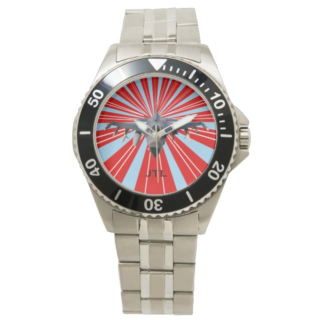 Fighter Jet Horloge (Voorkant)