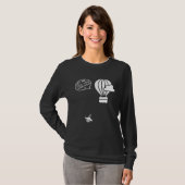 Fighter Jet Hot Air Balloon Let Me Tell You Someth T-shirt (Voorkant volledig)