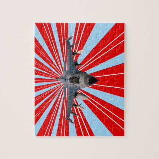 Fighter Jet Legpuzzel (Verticaal)