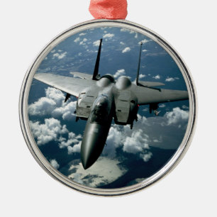 Fighter Jet Metalen Ornament