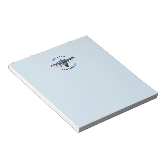 Fighter Jet Notitieblok (Schuin)
