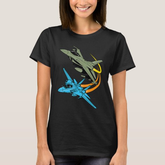Fighter Jet Plane Future Pilar Aviation Kinder Boy T-shirt (Voorkant)