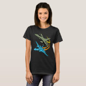 Fighter Jet Plane Future Pilar Aviation Kinder Boy T-shirt (Voorkant volledig)