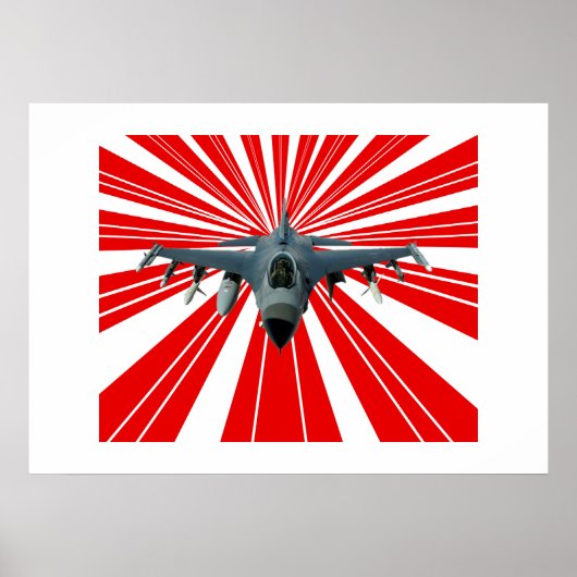 Fighter Jet Poster (Voorkant)