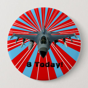 Fighter Jet Ronde Button 4,0 Cm