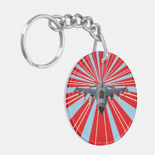 Fighter Jet Sleutelhanger (Voorkant Links)