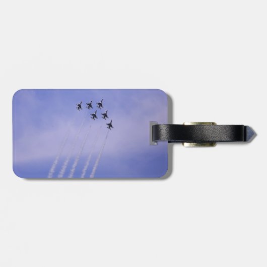 Fighter Jet Soaring Bagagelabel (Achterkant horizontaal)