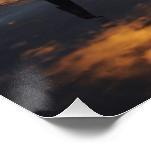 Fighter Jet Sunset Poster (Hoek)