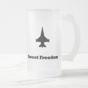 Fighter Jet Sweet Freedom Matglas Bierpul