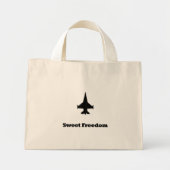 Fighter Jet Sweet Freedom Mini Tote Bag (Voorkant)