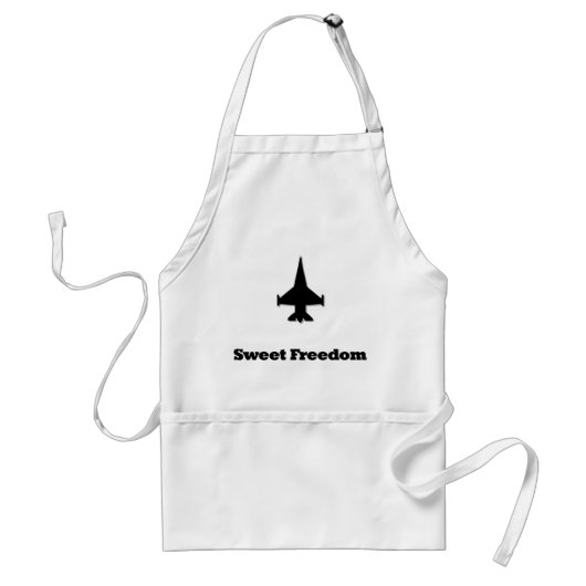 Fighter Jet Sweet Freedom Standaard Schort (Voorkant)