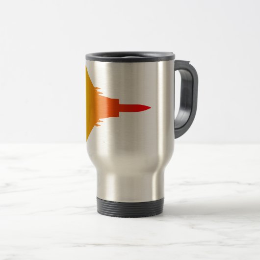 Fighter Jet Travel Mug Reisbeker (Voorkant rechts)