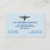 Fighter Jet Visitekaartje (Achterkant)