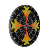 Fighter Jets Metal Cage Black Dartboard Dartbord (Voorkant Links)